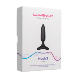 Hush 2 – App-controlled Vibrating Butt Plug – 1 / 2,5 cm – Black