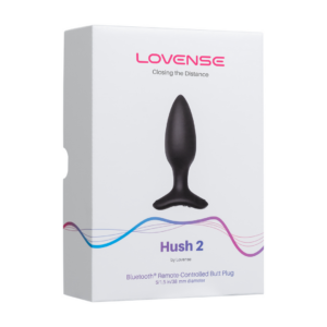 Hush 2 – App-controlled Vibrating Butt Plug – 1.5 / 3,8 cm – Black