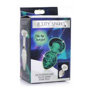 Glow-In-The-Dark – Glass Butt Plug – Small