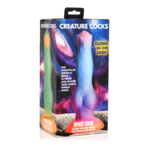 Space Cock – Brilla en la Oscuridad – Dildo de Silicona Alienígena
