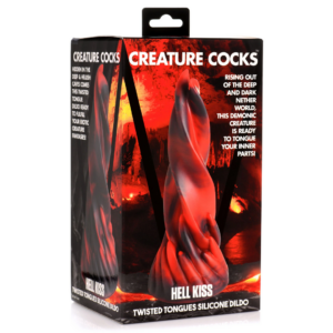 Hell Kiss Dildo de Silicona Lenguas Torcidas – Rojo
