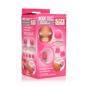 Rotating Silicone Nipple Suckers with 2 Attachments