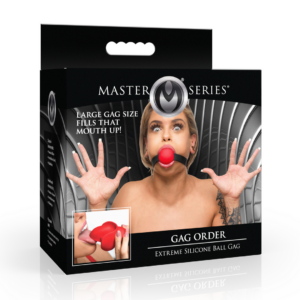 Gag Order – Extreme Silicone Ball Gag – Red