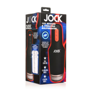 Sucking and Vibrating Masturbator – 15X – Black