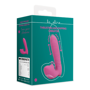 Thrusting and Tapping Vibrator – Powerful Pink