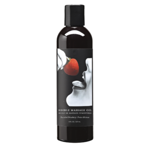 Aceite de masaje comestible de fresa – 8 fl oz / 237 ml