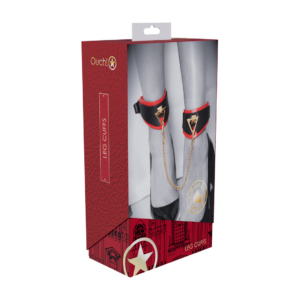 Milan Collection – Leg Cuffs – Black/Red