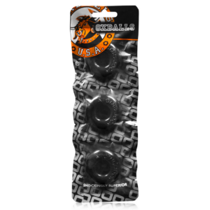Ringer – 3-pack of Do-Nut-1 Cockrings – Black