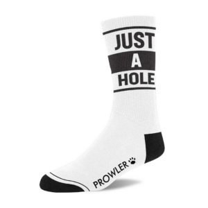 Just A Hole Socks – White/Black