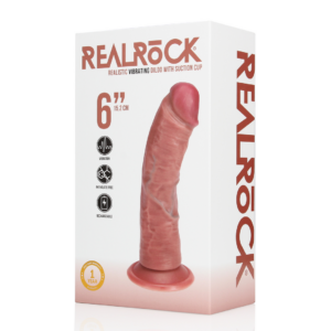 Vibrating Regular Curved Cock – 6 / 15,5 cm – Tan