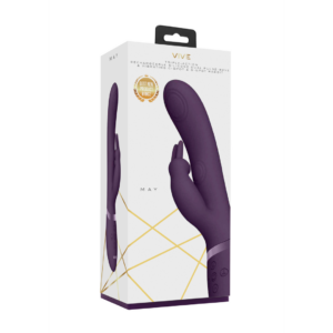 Mayo – Doble Onda de Pulso y Vibrador C-spot y G-Spot Conejito – Púrpura